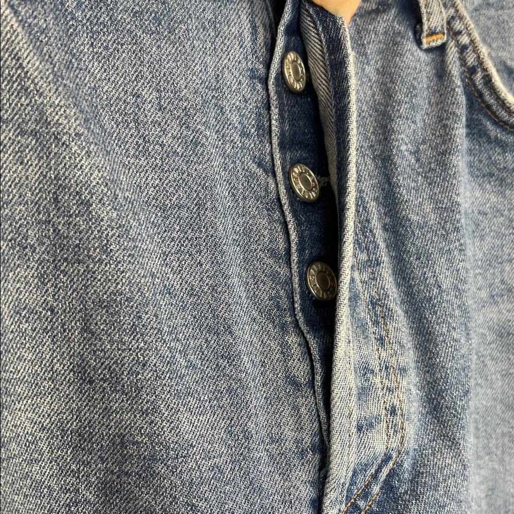 AGOLDE “Riley” jeans Straight Crop High Rise
Button Fly Womens 29 Distressed - Picture 6 of 16